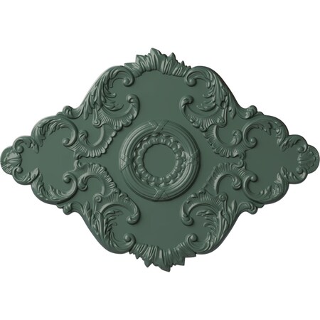 Piedmont Ceiling Medallion, Hand-Painted Cloud Burst, 37W X 26H X 1 3/8P
